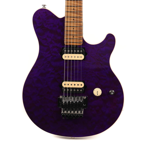 Ernie Ball Music Man Axis Quilt Top Music Zoo Exclusive Amethyst