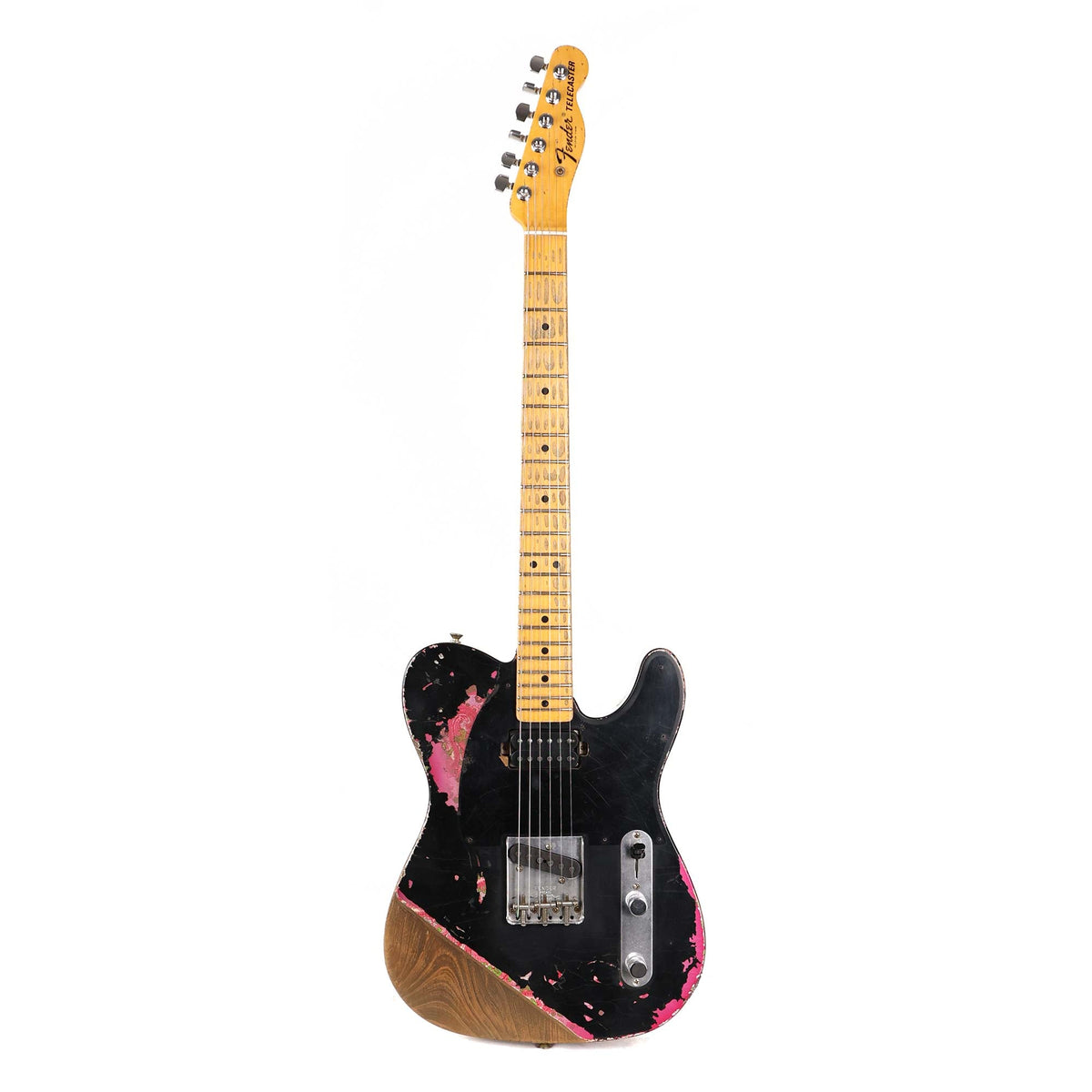 Fender Custom Shop 1967 Telecaster Hacksaw Relic Masterbuilt Jason Smith Black over Pink Paisley — 2