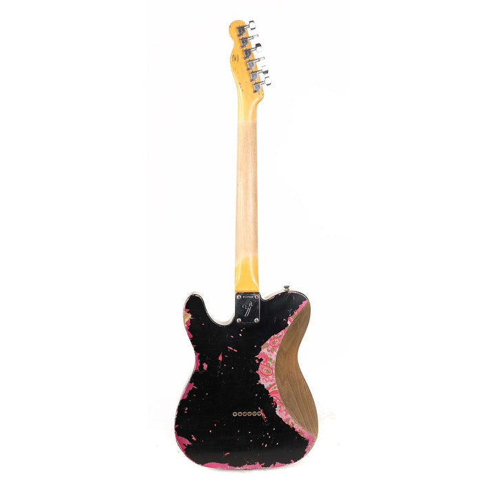 Fender Custom Shop 1967 Telecaster Hacksaw Relic Masterbuilt Jason Smith Black over Pink Paisley