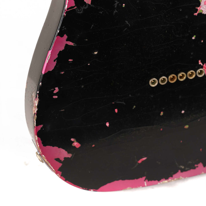 Fender Custom Shop 1967 Telecaster Hacksaw Relic Masterbuilt Jason Smith Black over Pink Paisley