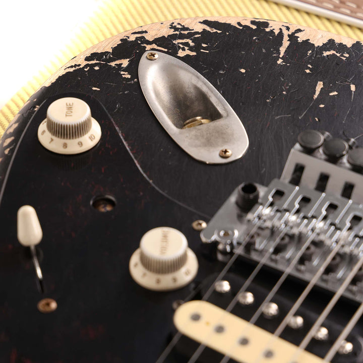 Fender Custom Shop 1957 HS Stratocaster Hacksaw Relic Super Faded Aged Black Masterbuilt Kyle McMillin