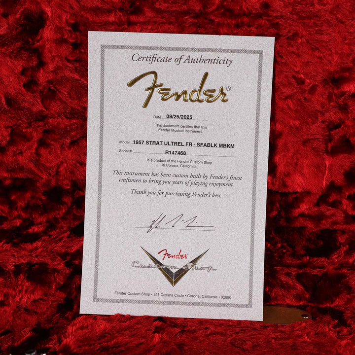 Fender Custom Shop 1957 HS Stratocaster Hacksaw Relic Super Faded Aged Black Masterbuilt Kyle McMillin