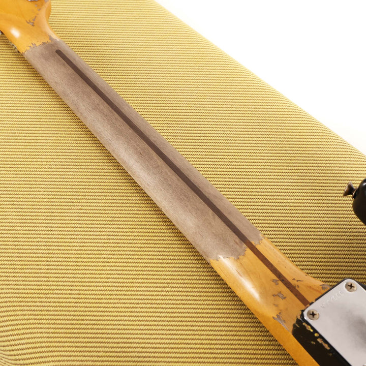 Fender Custom Shop 1957 HS Stratocaster Hacksaw Relic Black over Graffiti Yellow Masterbuilt Kyle McMillin