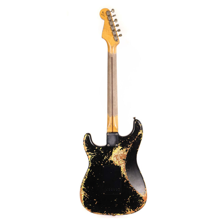 Fender Custom Shop 1957 HS Stratocaster Hacksaw Relic Black over Graffiti Yellow Masterbuilt Kyle McMillin