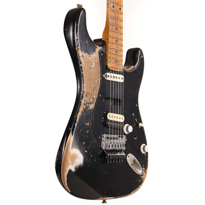 Fender Custom Shop 1957 HS Stratocaster Hacksaw Relic Black over Olympic White Masterbuilt Kyle McMillin