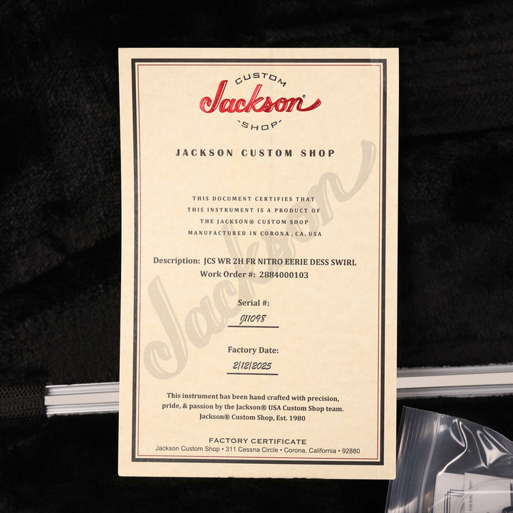 Jackson Custom Shop Warrior Nitro Eerie Dess Swirl
