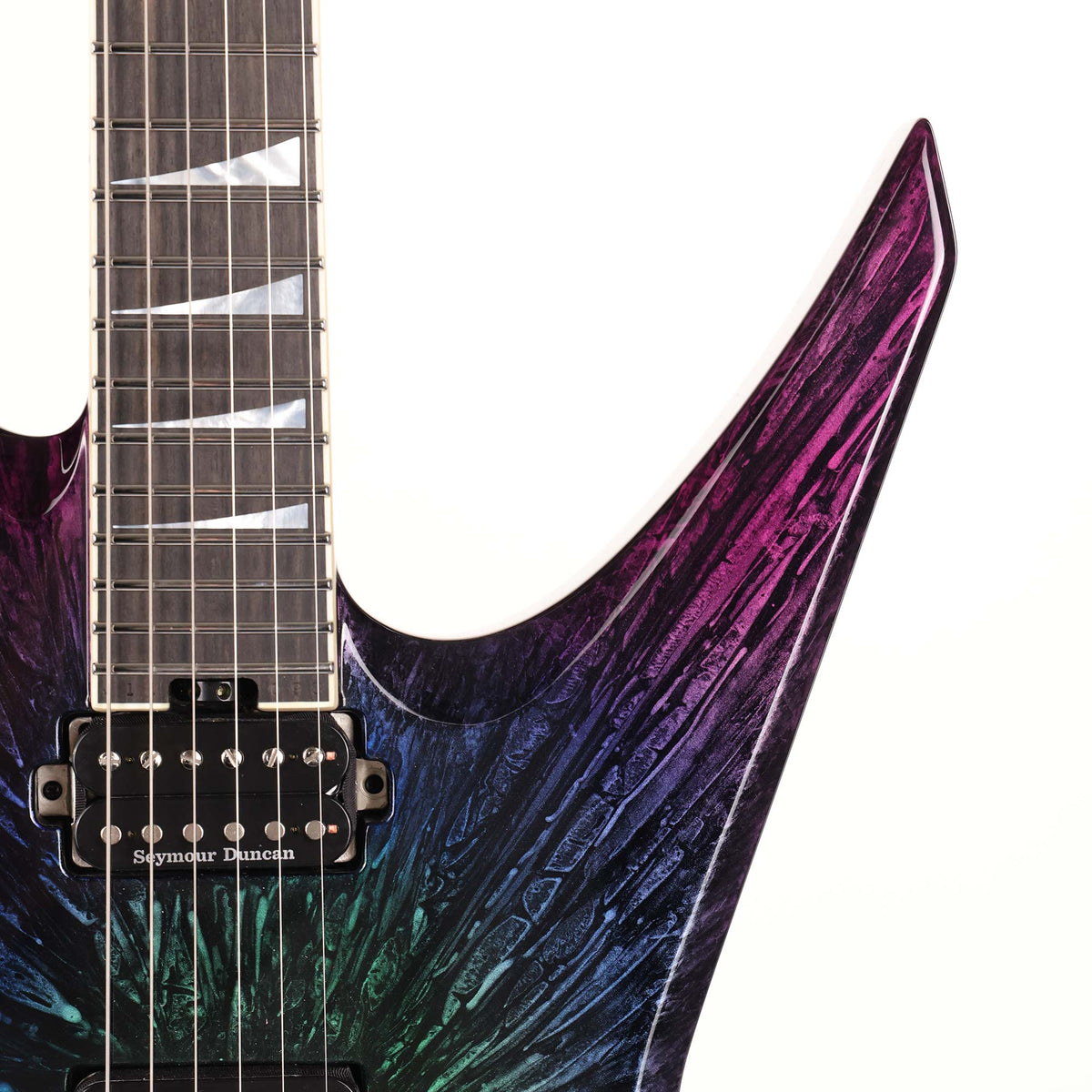 Jackson Custom Shop Warrior Nitro Eerie Dess Swirl — 6