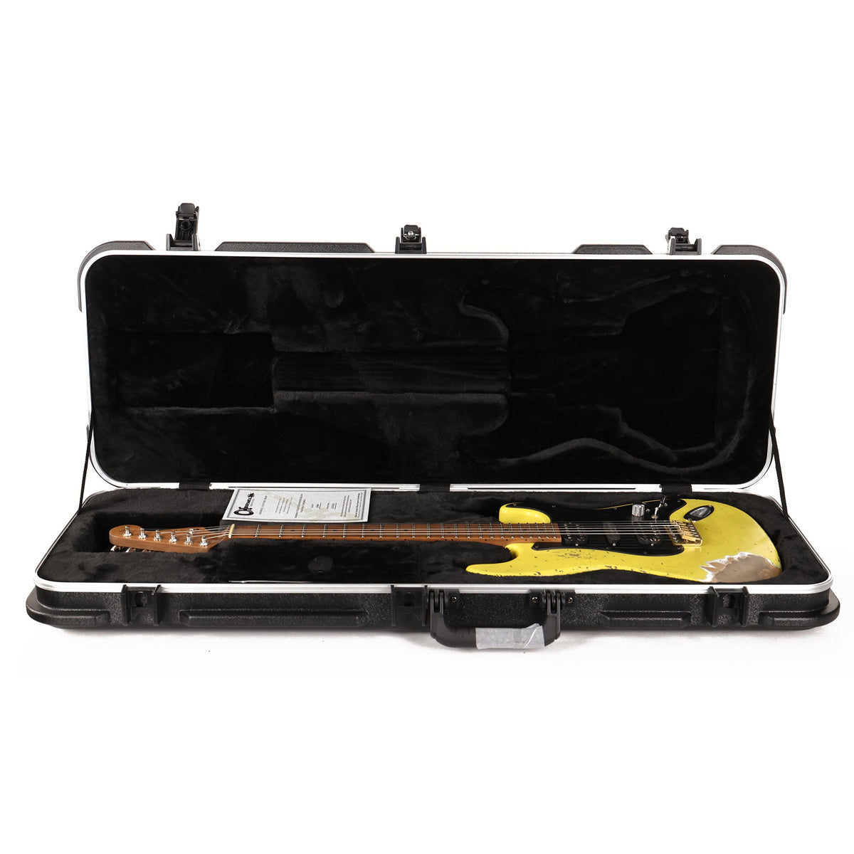Charvel Custom Shop Nitro Aged So-Cal HSH Graffiti Yellow — 12