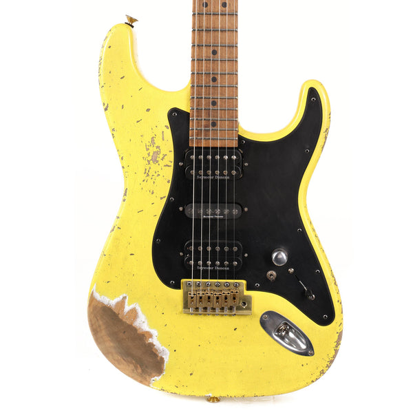 Charvel Custom Shop Nitro Aged So-Cal HSH Graffiti Yellow