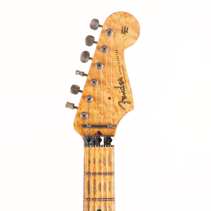 Fender Custom Shop 1957 HS Stratocaster Hacksaw Relic Black over Olympic White Masterbuilt Jason Smith