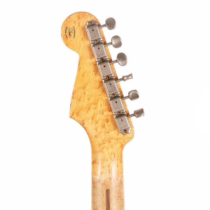 Fender Custom Shop 1957 HS Stratocaster Hacksaw Relic Black over Olympic White Masterbuilt Jason Smith