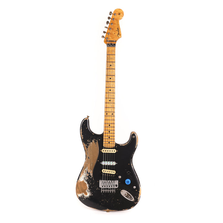 Fender Custom Shop 1957 HS Stratocaster Hacksaw Relic Black over Olympic White Masterbuilt Jason Smith