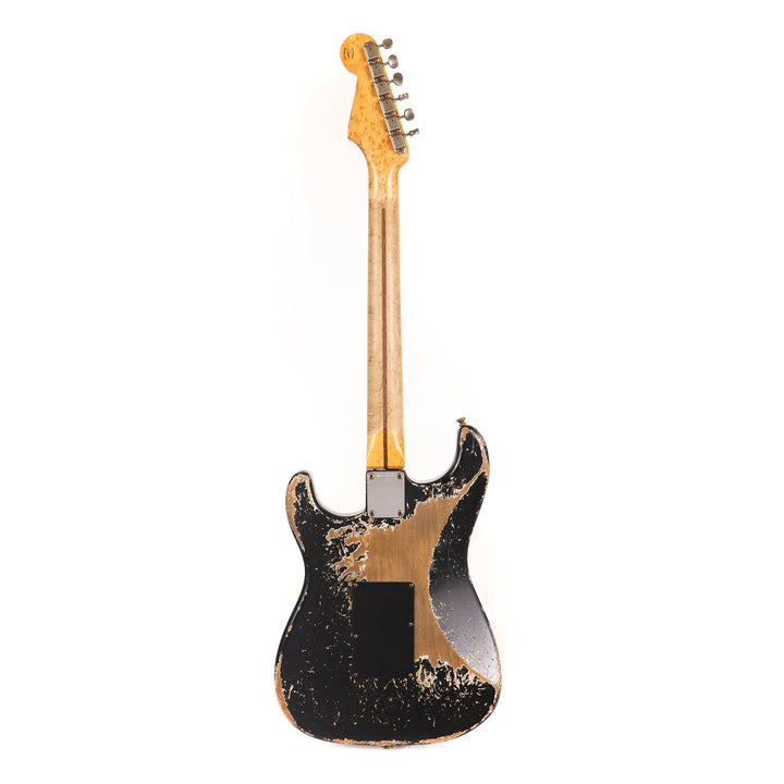 Fender Custom Shop 1957 HS Stratocaster Hacksaw Relic Black over Olympic White Masterbuilt Jason Smith