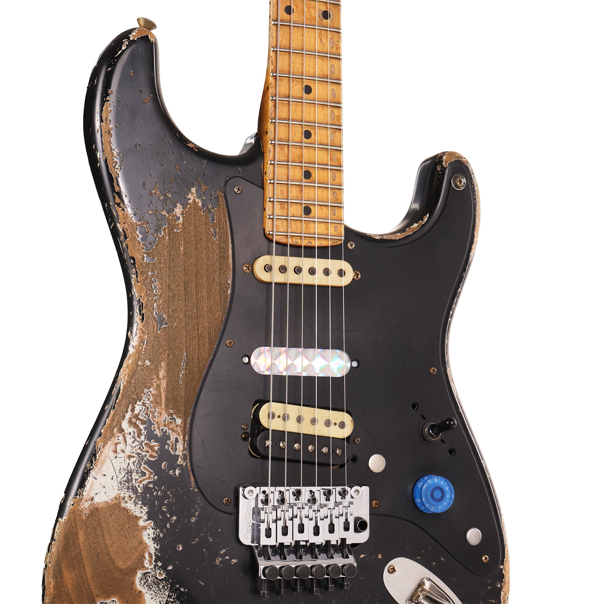 Fender Custom Shop 1957 HS Stratocaster Hacksaw Relic Black over