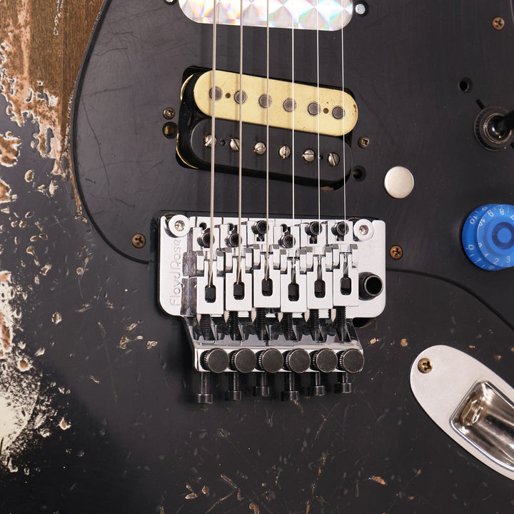 Fender Custom Shop 1957 HS Stratocaster Hacksaw Relic Black over Olympic White Masterbuilt Jason Smith