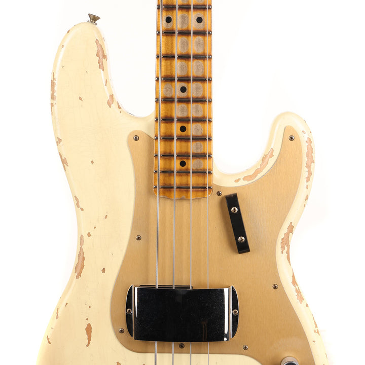 Fender Custom Shop 1958 Precision Bass Heavy Relic Vintage White 2023