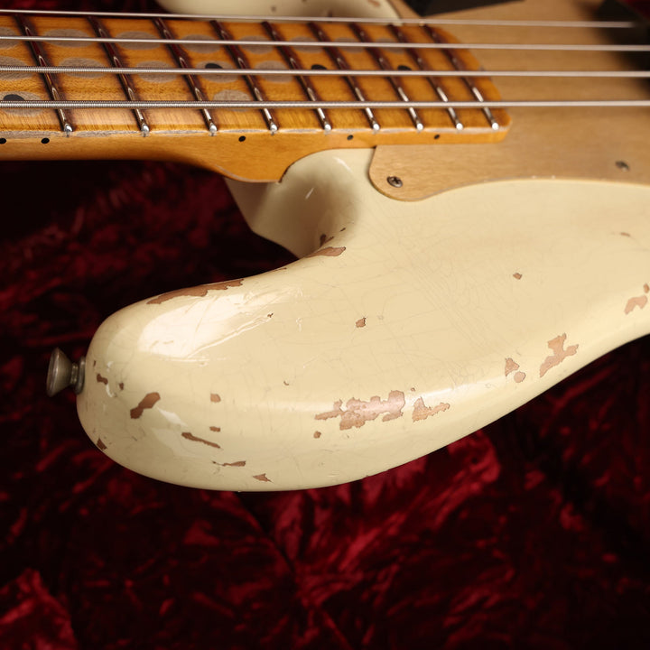 Fender Custom Shop 1958 Precision Bass Heavy Relic Vintage White 2023