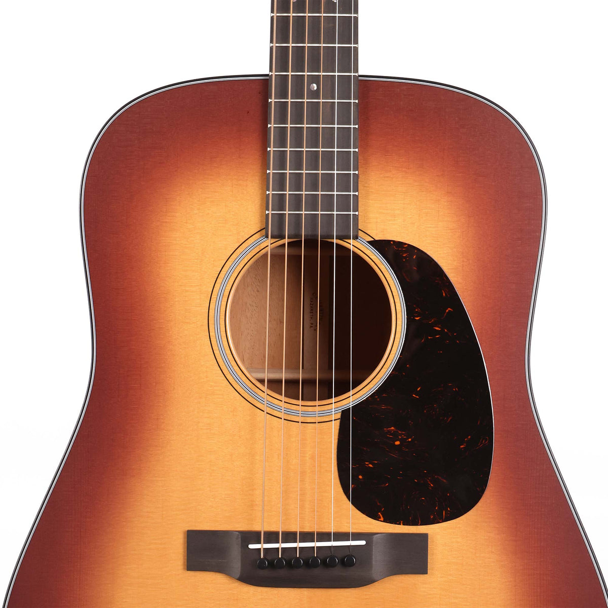 Martin D-18 Satin Acoustic Guitar Amberburst — 4