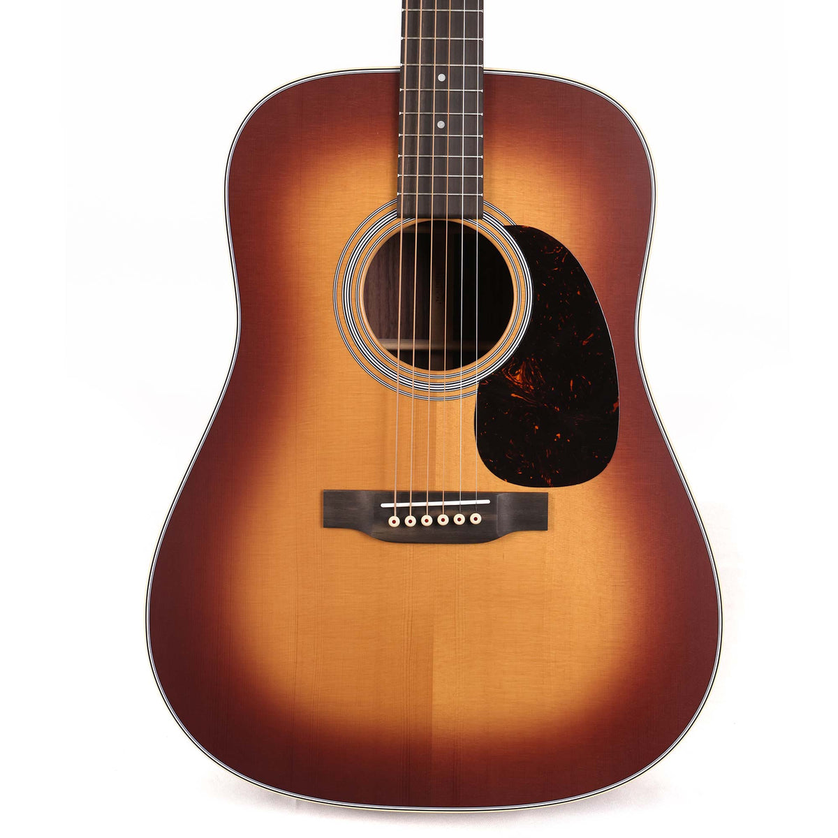 Martin D-28 Satin Acoustic Guitar Amberburst — 1