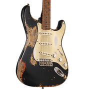 Fender Custom Shop 50s Stratocaster Heavy Relic Black over Violin Burst Masterbuilt Kyle McMillin