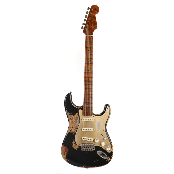 Fender Custom Shop 50s Stratocaster Heavy Relic Black over Violin Burst Masterbuilt Kyle McMillin