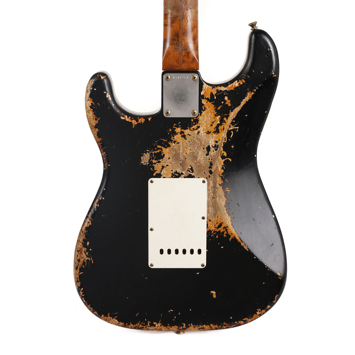 Fender Custom Shop 50s Stratocaster Heavy Relic Black over Violin Burst Masterbuilt Kyle McMillin