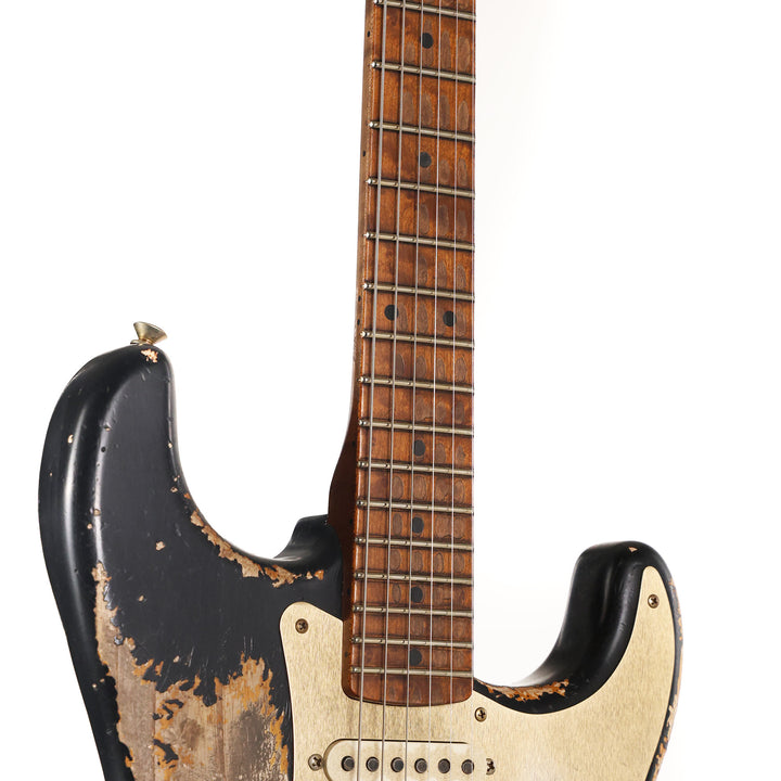 Fender Custom Shop 50s Stratocaster Heavy Relic Black over Violin Burst Masterbuilt Kyle McMillin