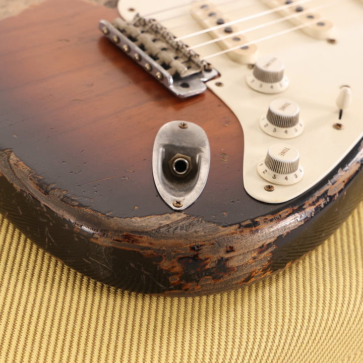 Fender Custom Shop 1955 Roasted Stratocaster Ultimate Relic 2-Tone Sunburst Masterbuilt Greg Fessler