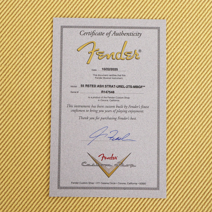 Fender Custom Shop 1955 Roasted Stratocaster Ultimate Relic 2-Tone Sunburst Masterbuilt Greg Fessler