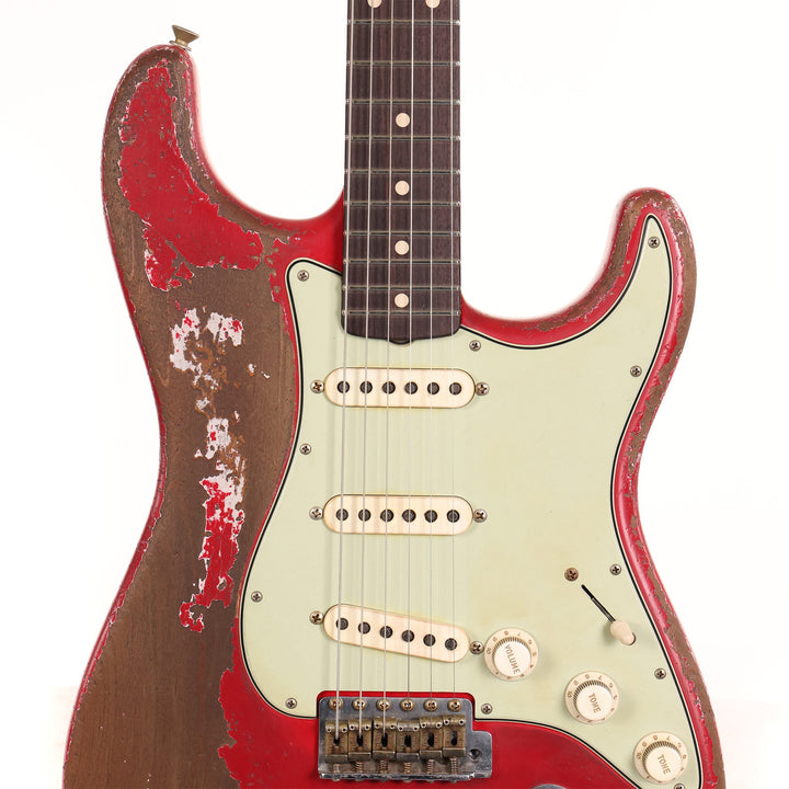 Fender Custom Shop 1962 Roasted Stratocaster Ultimate Relic Torino Red Masterbuilt Andy Hicks
