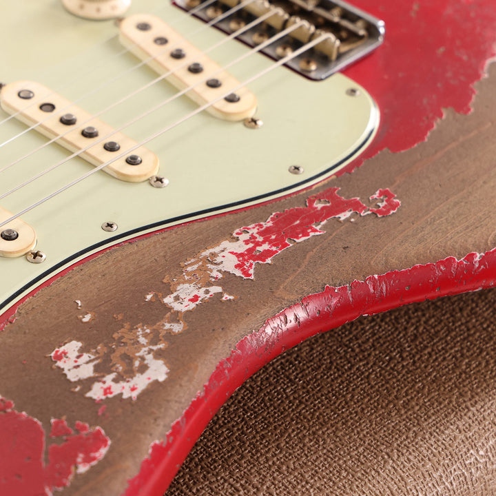 Fender Custom Shop 1962 Roasted Stratocaster Ultimate Relic Torino Red Masterbuilt Andy Hicks