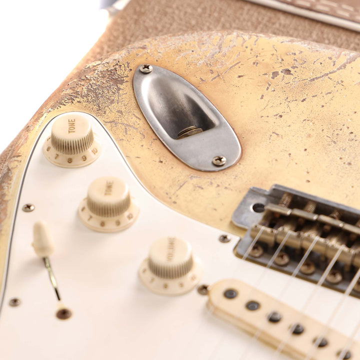 Fender Custom Shop 1960 Ultimate Relic Roasted Stratocaster Olympic White Masterbuilt Andy Hicks