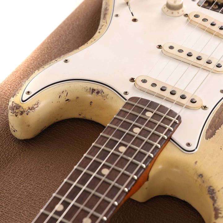 Fender Custom Shop 1960 Ultimate Relic Roasted Stratocaster Olympic White Masterbuilt Andy Hicks
