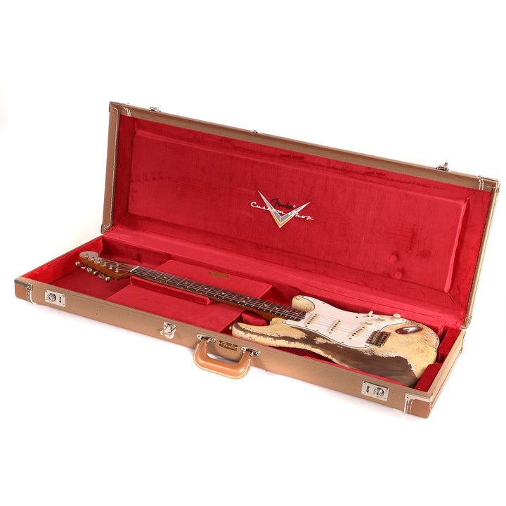 Fender Custom Shop 1960 Ultimate Relic Roasted Stratocaster Olympic White Masterbuilt Andy Hicks