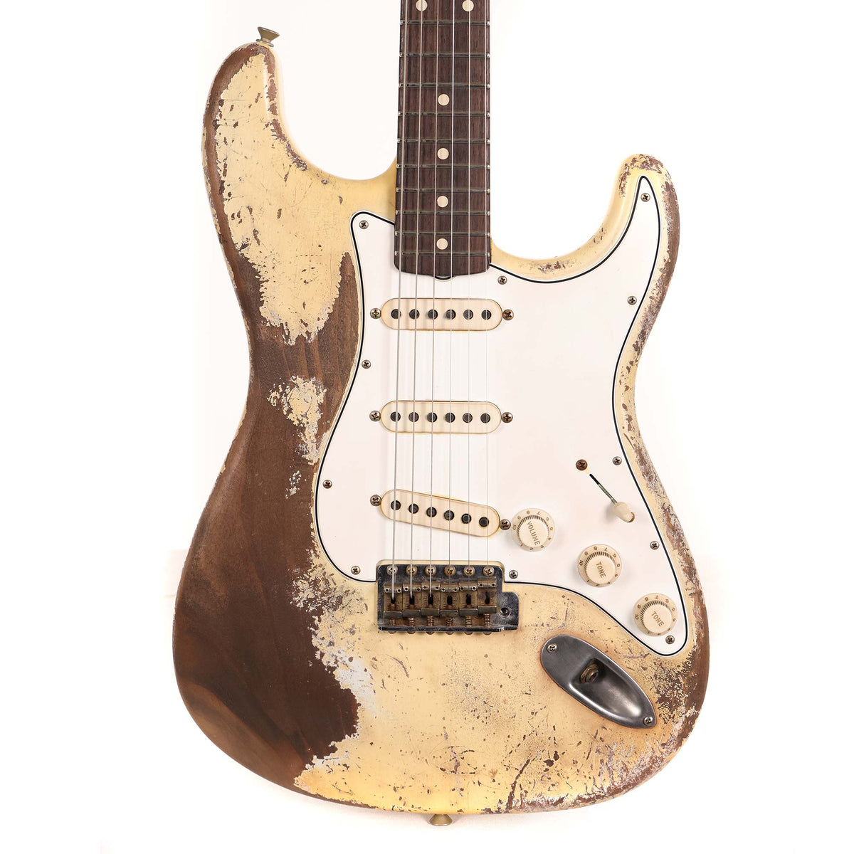 Fender Custom Shop 1960 Ultimate Relic Roasted Stratocaster Olympic White Masterbuilt Andy Hicks — 1