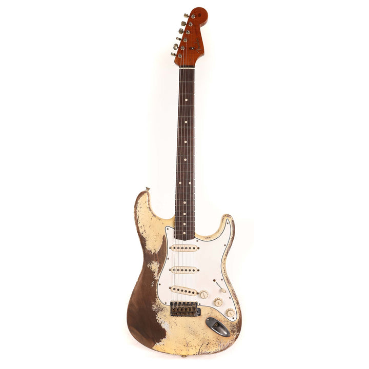 Fender Custom Shop 1960 Ultimate Relic Roasted Stratocaster Olympic White Masterbuilt Andy Hicks