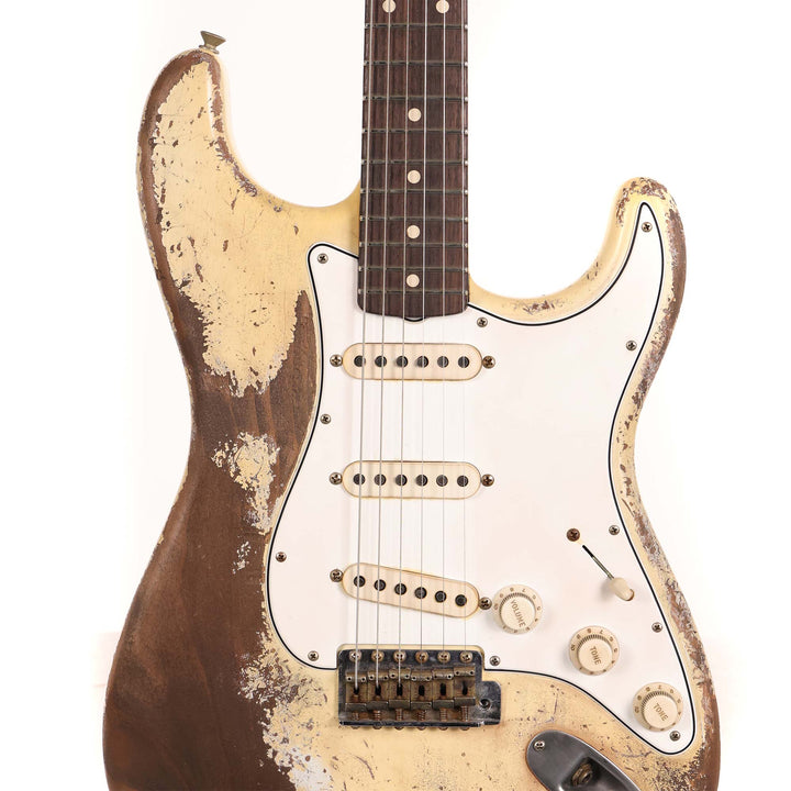 Fender Custom Shop 1960 Ultimate Relic Roasted Stratocaster Olympic White Masterbuilt Andy Hicks
