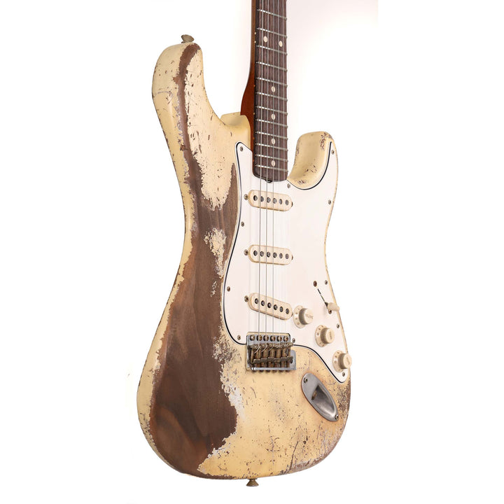 Fender Custom Shop 1960 Ultimate Relic Roasted Stratocaster Olympic White Masterbuilt Andy Hicks