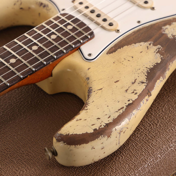 Fender Custom Shop 1960 Ultimate Relic Roasted Stratocaster Olympic White Masterbuilt Andy Hicks