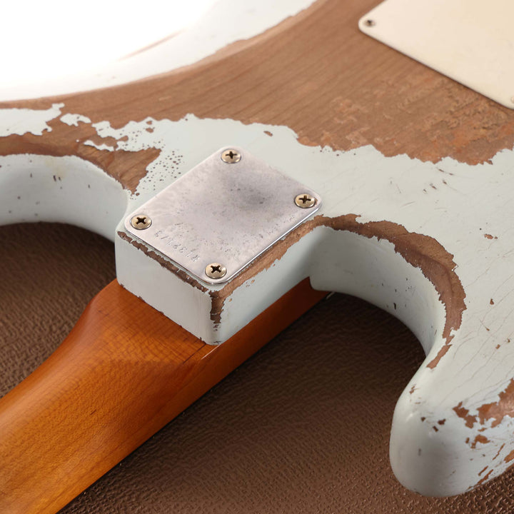 Fender Custom Shop 1963 Stratocaster Ultimate Relic Faded Sonic Blue Masterbuilt Greg Fessler