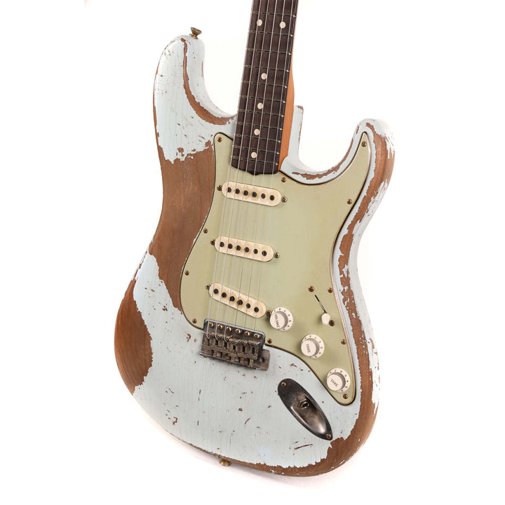 Fender Custom Shop 1963 Stratocaster Ultimate Relic Faded Sonic Blue Masterbuilt Greg Fessler