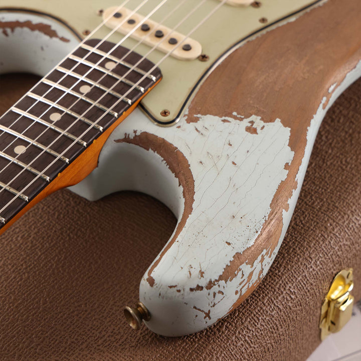 Fender Custom Shop 1963 Stratocaster Ultimate Relic Faded Sonic Blue Masterbuilt Greg Fessler