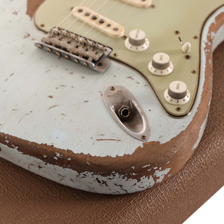Fender Custom Shop 1963 Stratocaster Ultimate Relic Faded Sonic Blue Masterbuilt Greg Fessler