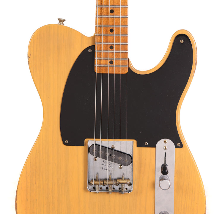 Fender Custom Shop 1953 Stealth Esquire Roasted Ash Journeyman Relic Butterscotch Blonde Masterbuilt Andy Hicks