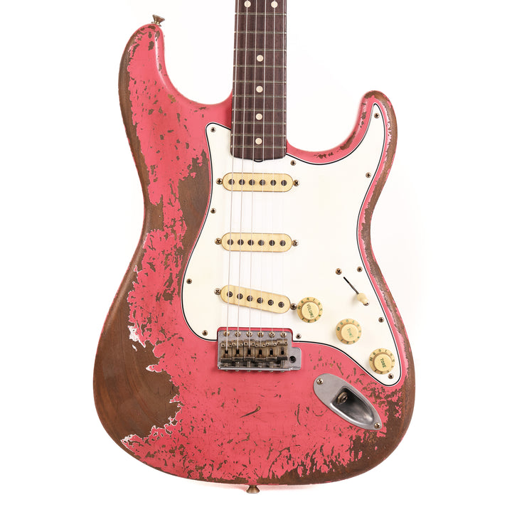 Fender Custom Shop 1962 Stratocaster Ultimate Relic Faded Coral Pink Masterbuilt Andy Hicks