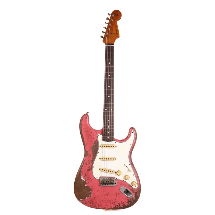 Fender Custom Shop 1962 Stratocaster Ultimate Relic Faded Coral Pink Masterbuilt Andy Hicks