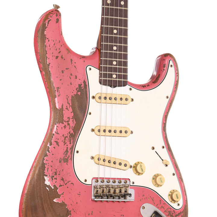 Fender Custom Shop 1962 Stratocaster Ultimate Relic Faded Coral Pink Masterbuilt Andy Hicks