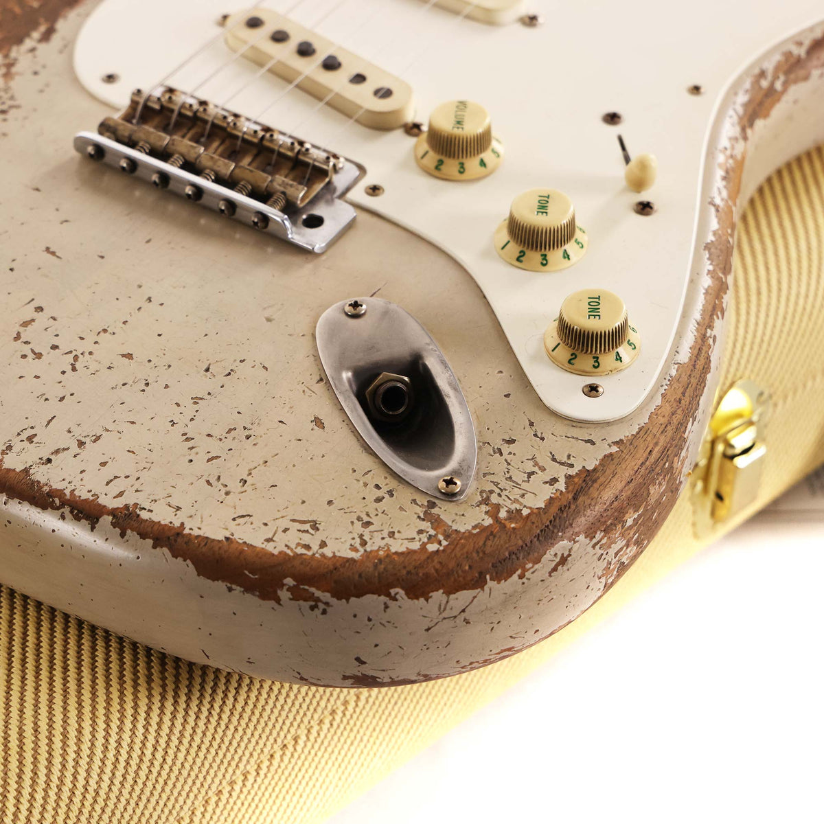 Fender Custom Shop 1957 Roasted Ash Stratocaster Ultimate Relic Masterbuilt Andy Hicks Relic White Blonde — 10