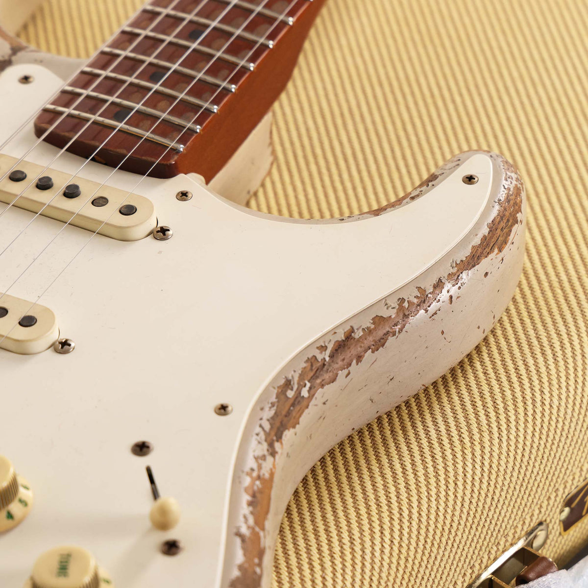Fender Custom Shop 1957 Roasted Ash Stratocaster Ultimate Relic Masterbuilt Andy Hicks Relic White Blonde — 11
