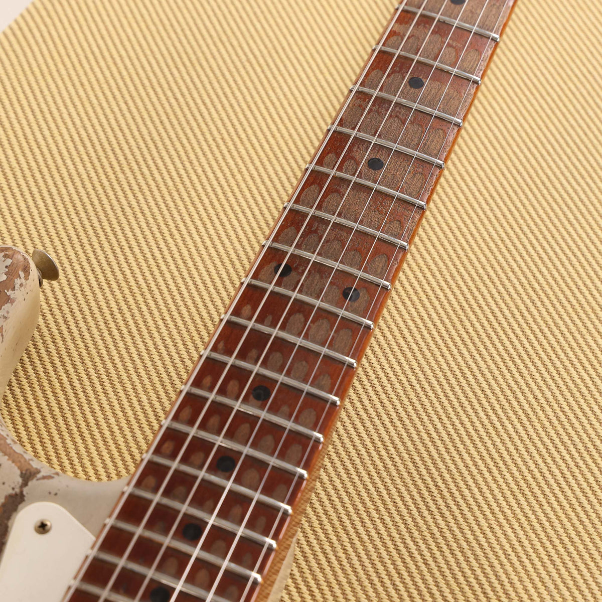 Fender Custom Shop 1957 Roasted Ash Stratocaster Ultimate Relic Masterbuilt Andy Hicks Relic White Blonde — 12